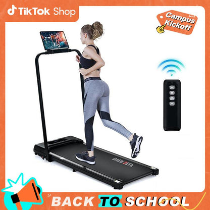 2-In-1 Portable Treadmill with Handle for Home & Office Use