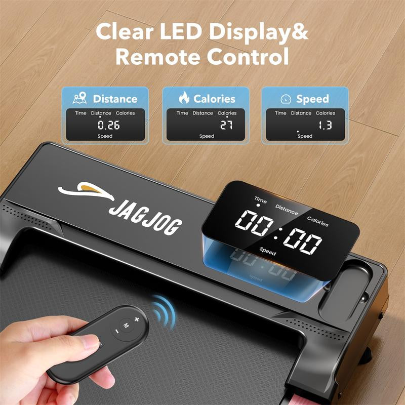 Incline Walking Pad Treadmill with Remote Control